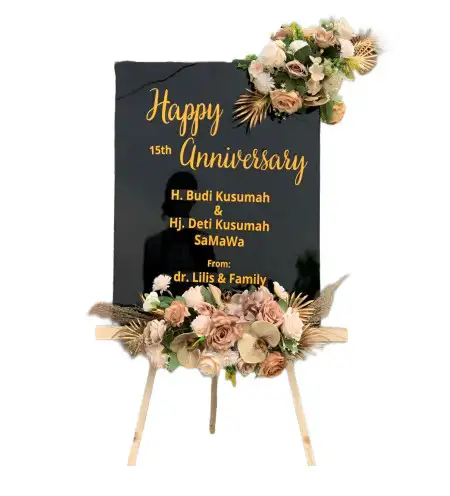 Papan Bunga Akrilik Slogoretno