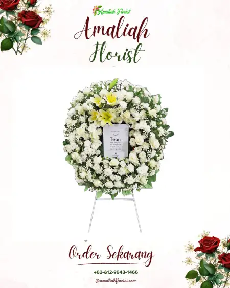 Krans Bunga Duka Slogoretno